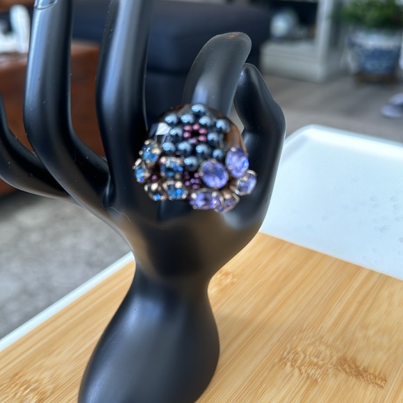 Anthropology semi precious stone cocktail ring - Picture 2 of 4